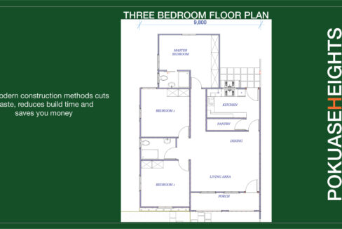 3- Bedroom floor plan