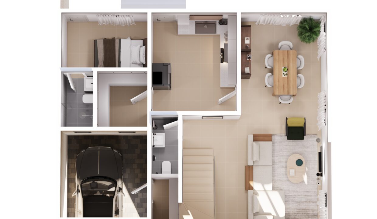 3 Bedroom Floor Plan GF1