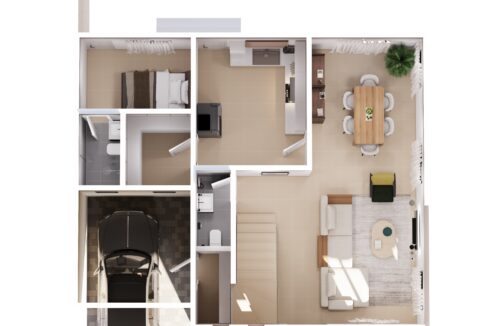 3 Bedroom Floor Plan GF1