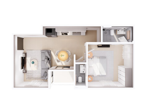 Apartment - Type B (one bed)